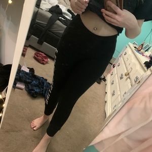 pink victoria's secret joggers